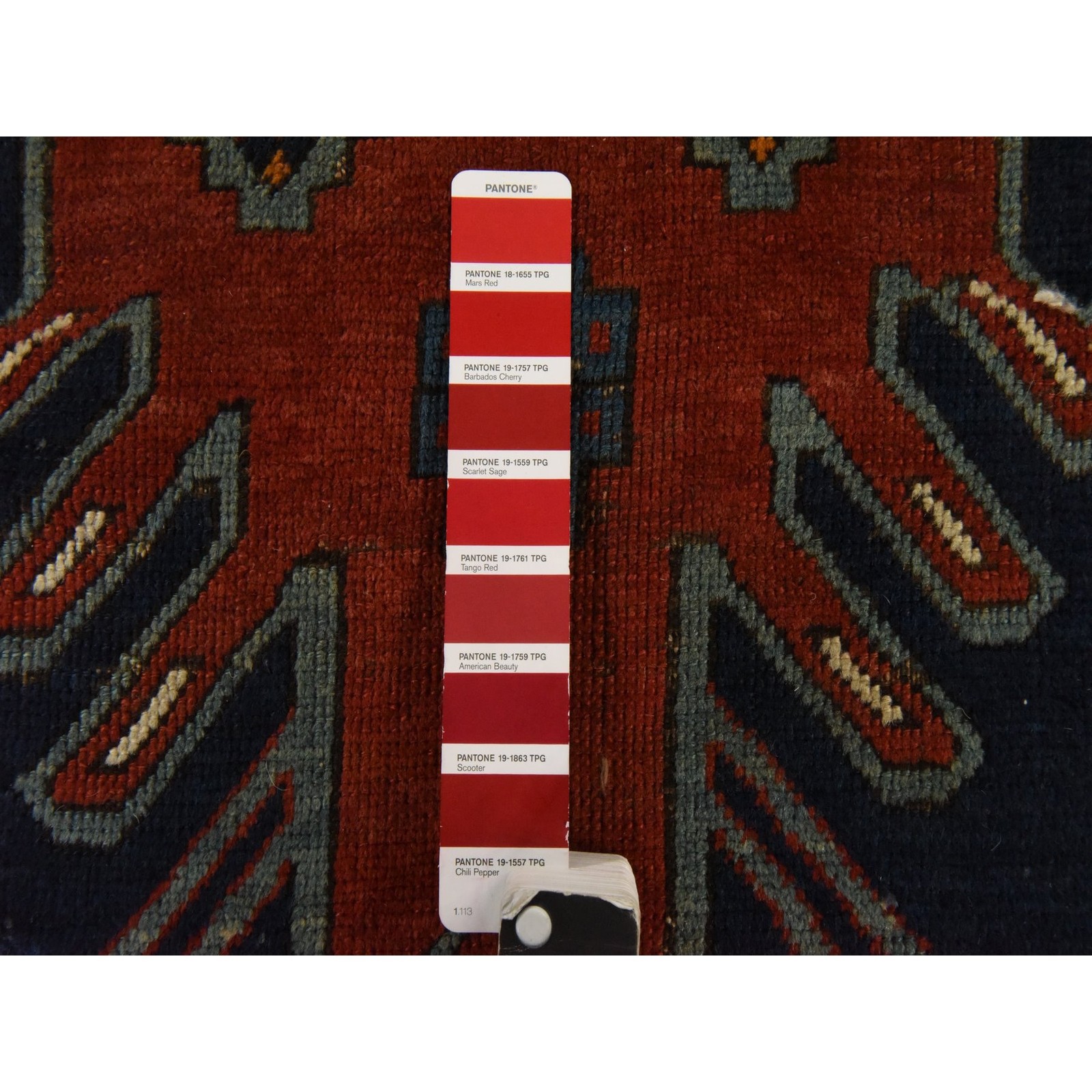 5’1″x8’7″ Red Antique Armenian Kazak Signed and Dated 1914 Wool Hand Knotted Rug