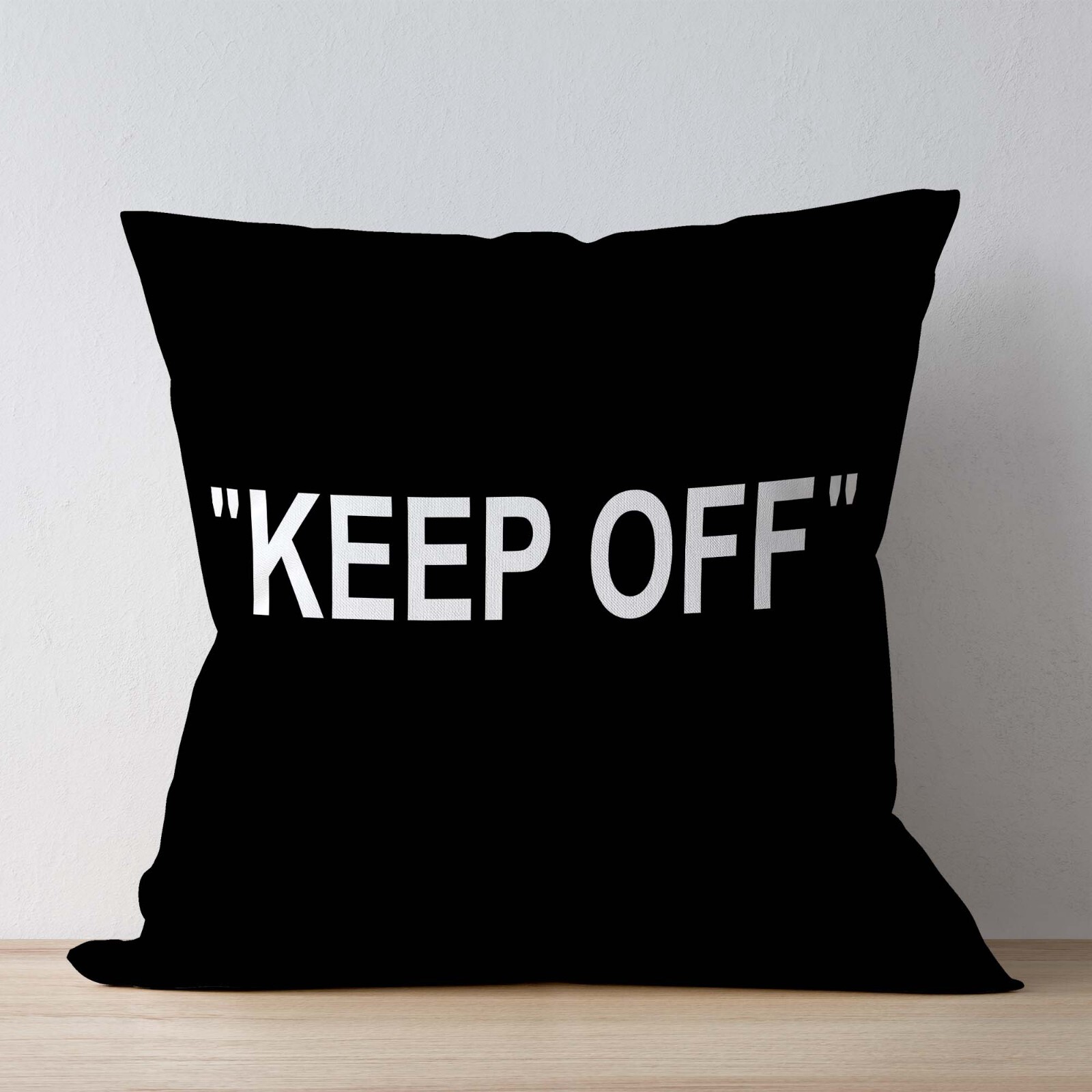 Keep Off Decor, Sofa Cushion, Living Room Art, Couch Statement, Minimal Throw
