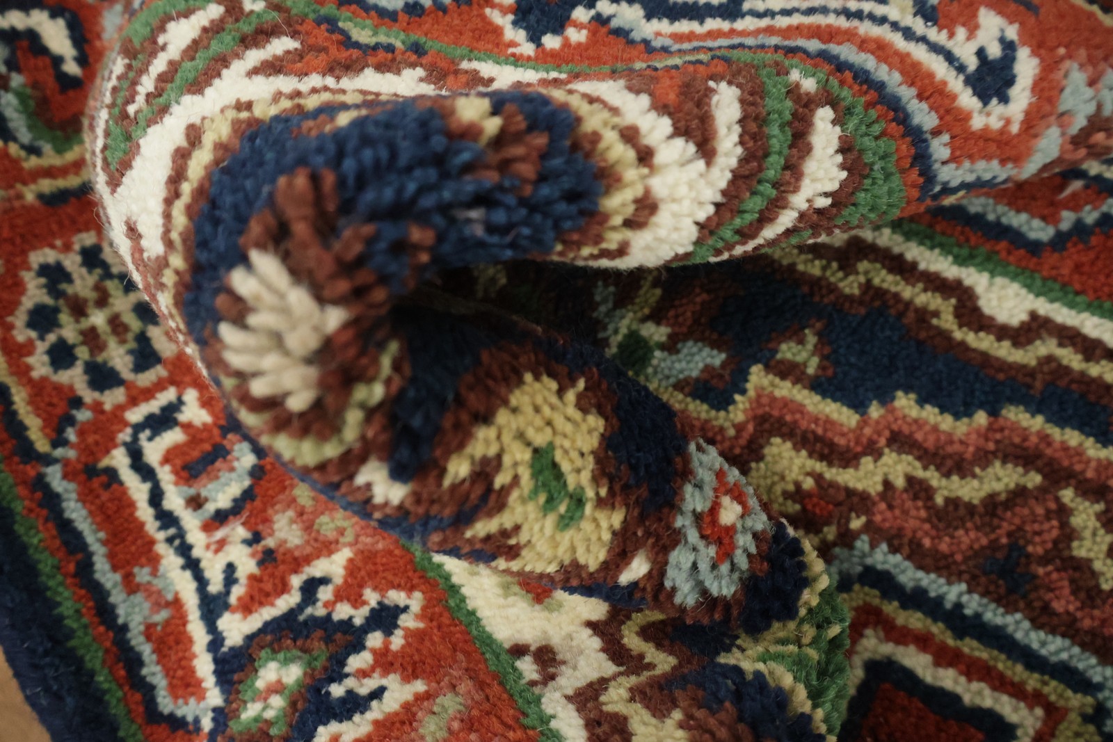 Vibrant 2×4 Geometric Handcrafted Artisan Accent Rug