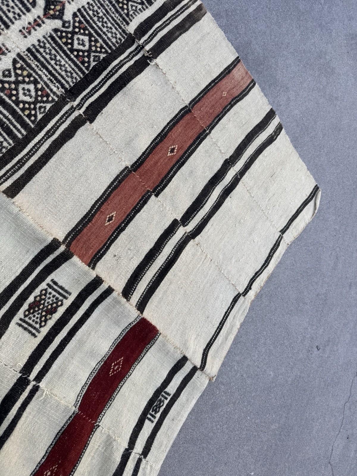 Fulani Blanket,African Blanket,Antique Hand Made Fulani,Wedding Blanket 49”x100”