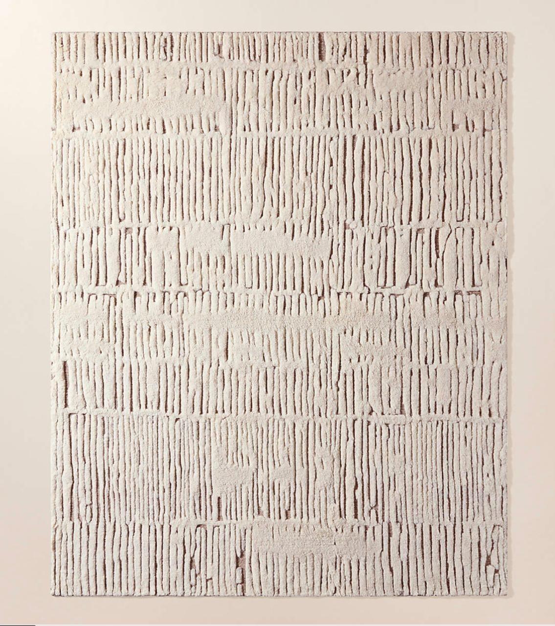 Emerson Hand-Knotted Warm White New Zealand Wool Area Rug 8’X10′