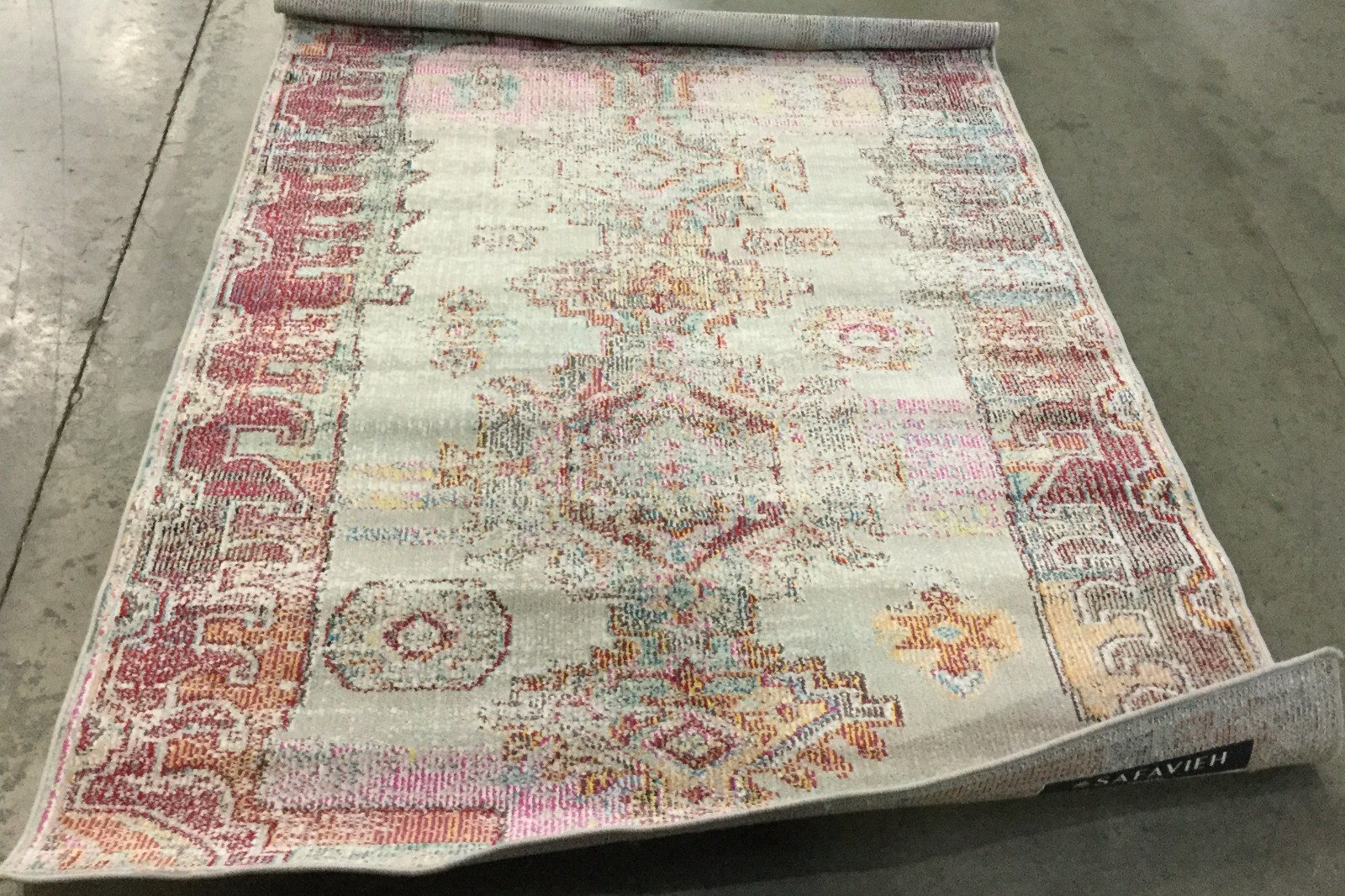 LIGHT GREY / PURPLE 4′ X 6′ Flaw in Rug, Reduced Price 1172668631 CRS517P-4