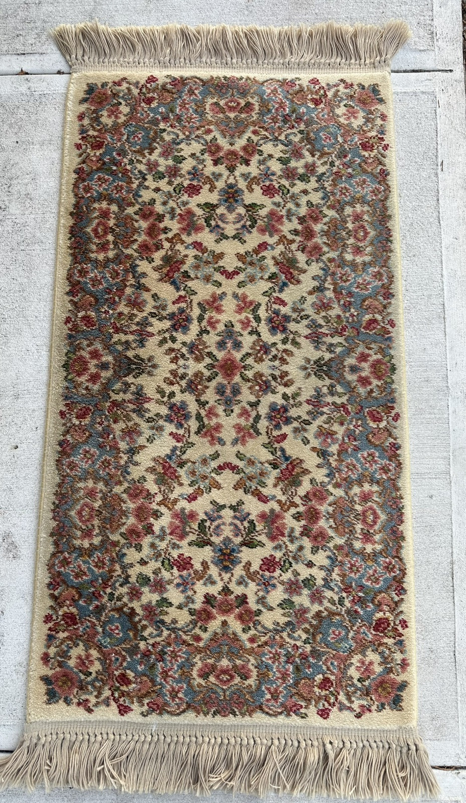 AUTHENTIC MINT KARASTAN IVORY KIRMAN RUG 2.3×4.3 PATTERN #788