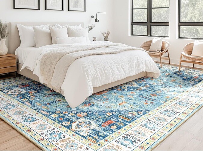 BESTSWEETIE Area Rug 8×10 Rugs for Living Room Washable Rugs Non Slip