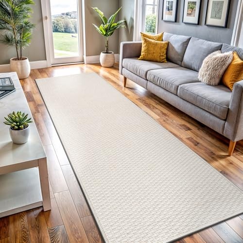 Easy Jute Runner Rug 2×7 Indoor Outdoor Natural Rugs Solid Fiber Rug Woven