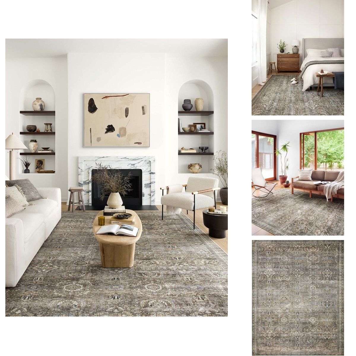 Loloi Layla Antique/Moss 2′-0″ x 5′-0″ Accent Rug
