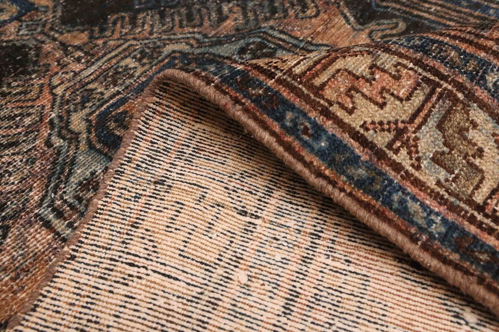 Vintage Hand-knotted Runner Rug 3’3″ x 13’3″ Traditional Oriental Wool Carpet