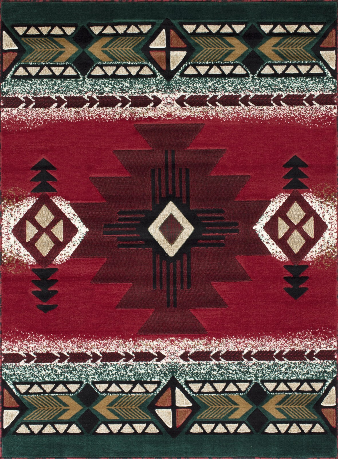 YHSF South West Native American Area Rug Easy Clean – 5 Feet x 7 Feet
