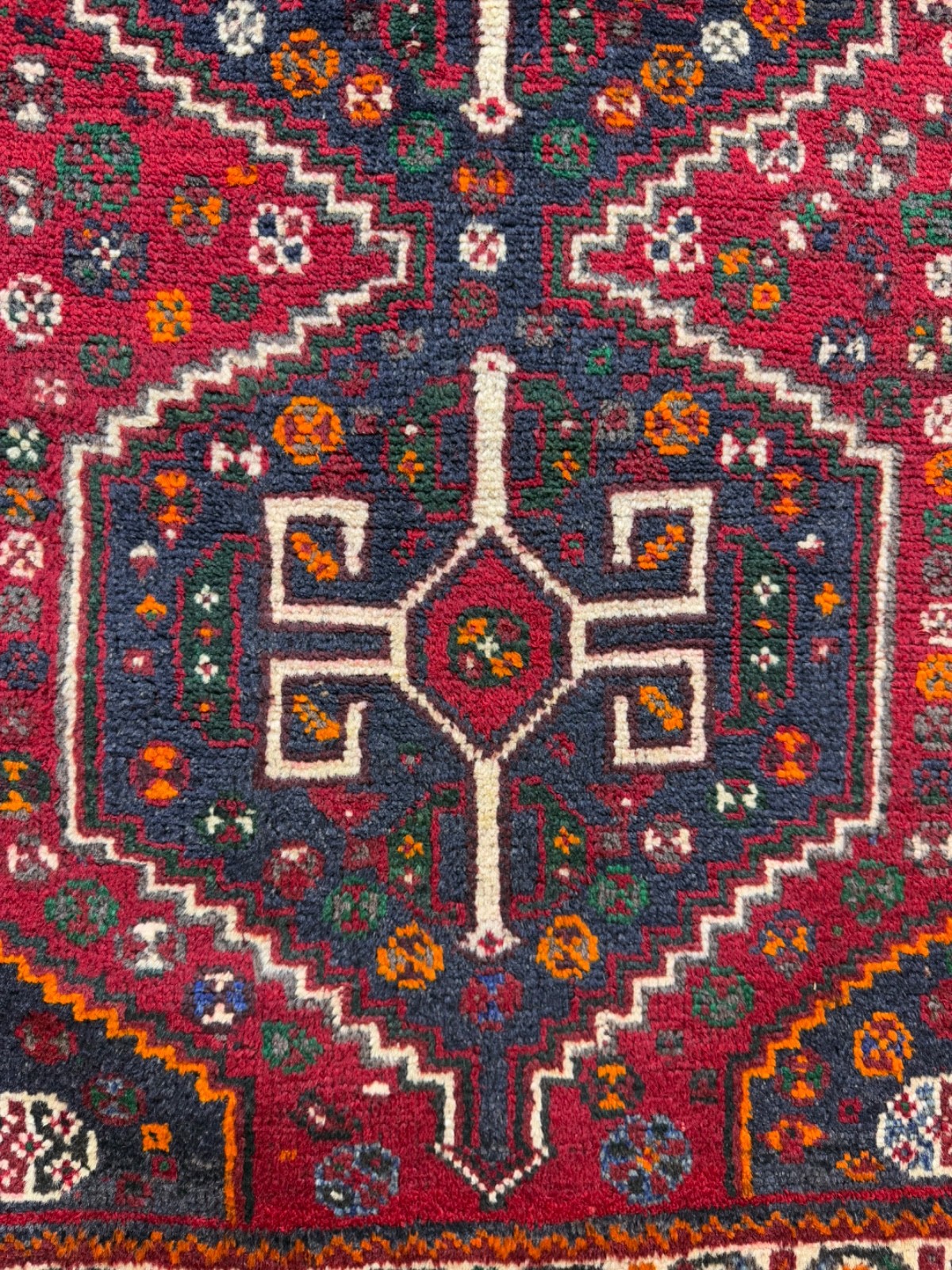 Vintage Hand Knotted Oriental Decorative Wool Rug Floor Covering 120×91 Cm