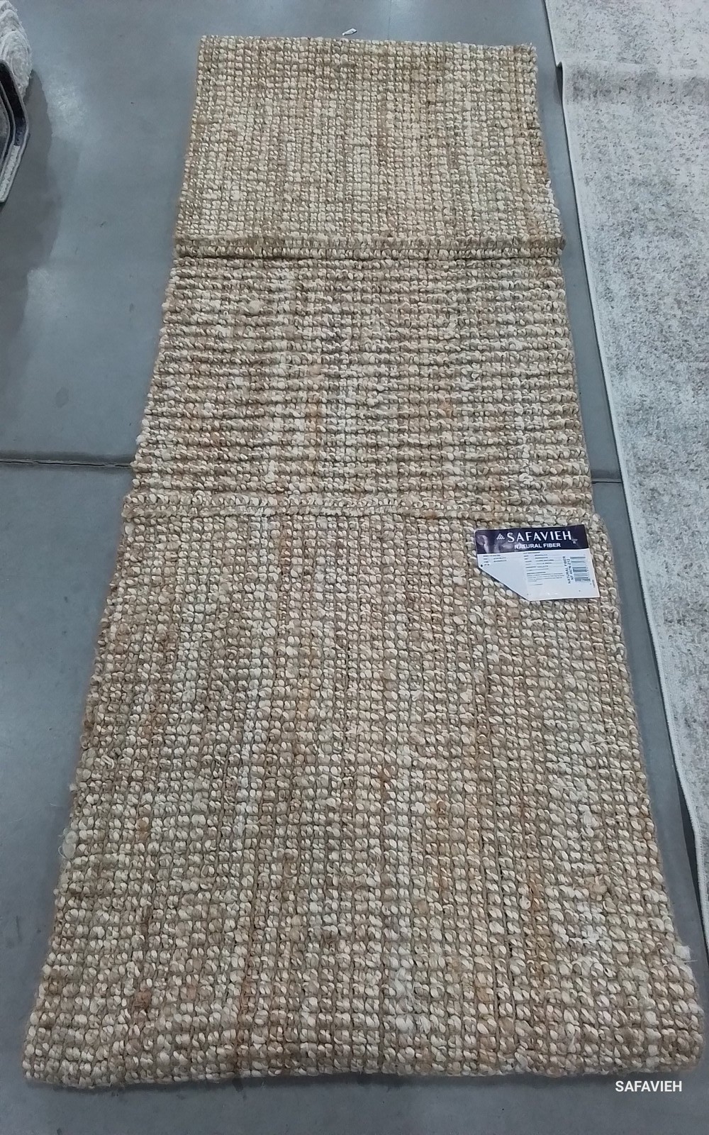 NATURAL / IVORY 2′-6″ x 12′-0″ Damaged Rug, Reduced Price 1172801773 NF447N-212
