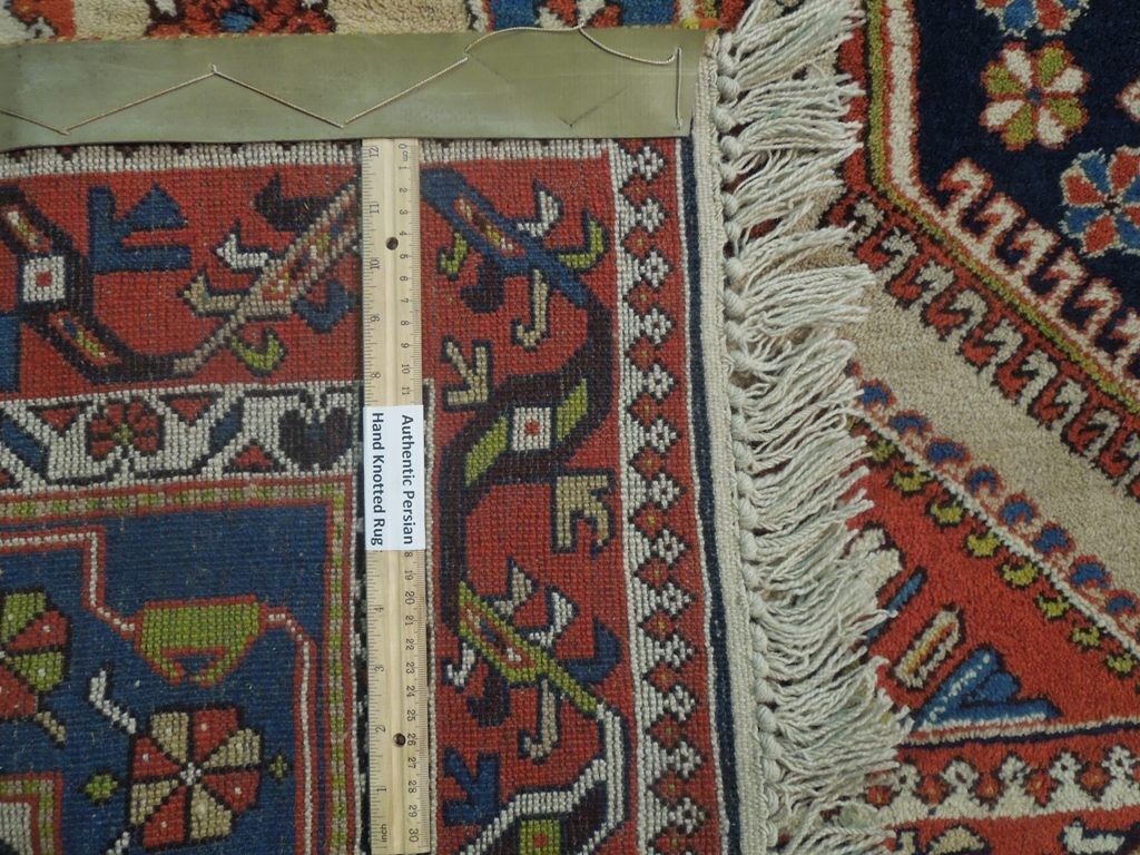 8.9 x 11.3 Perrsian Tribbal RARE ANTIQUE Yalahmeh Rug Wool on Wool #PIX-18182