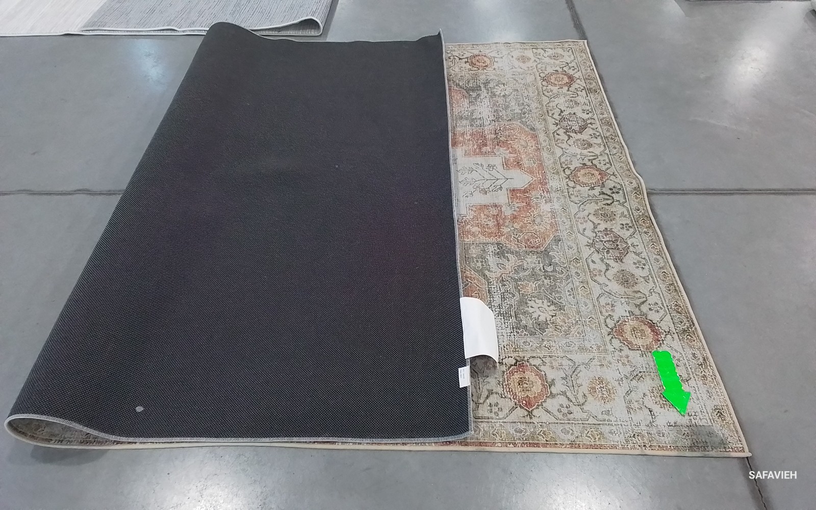 LIGHT GREY / RUST 6′-0″ x 9′-0″ Stained Rug, Reduced Price 1172776478 TSN105F-6