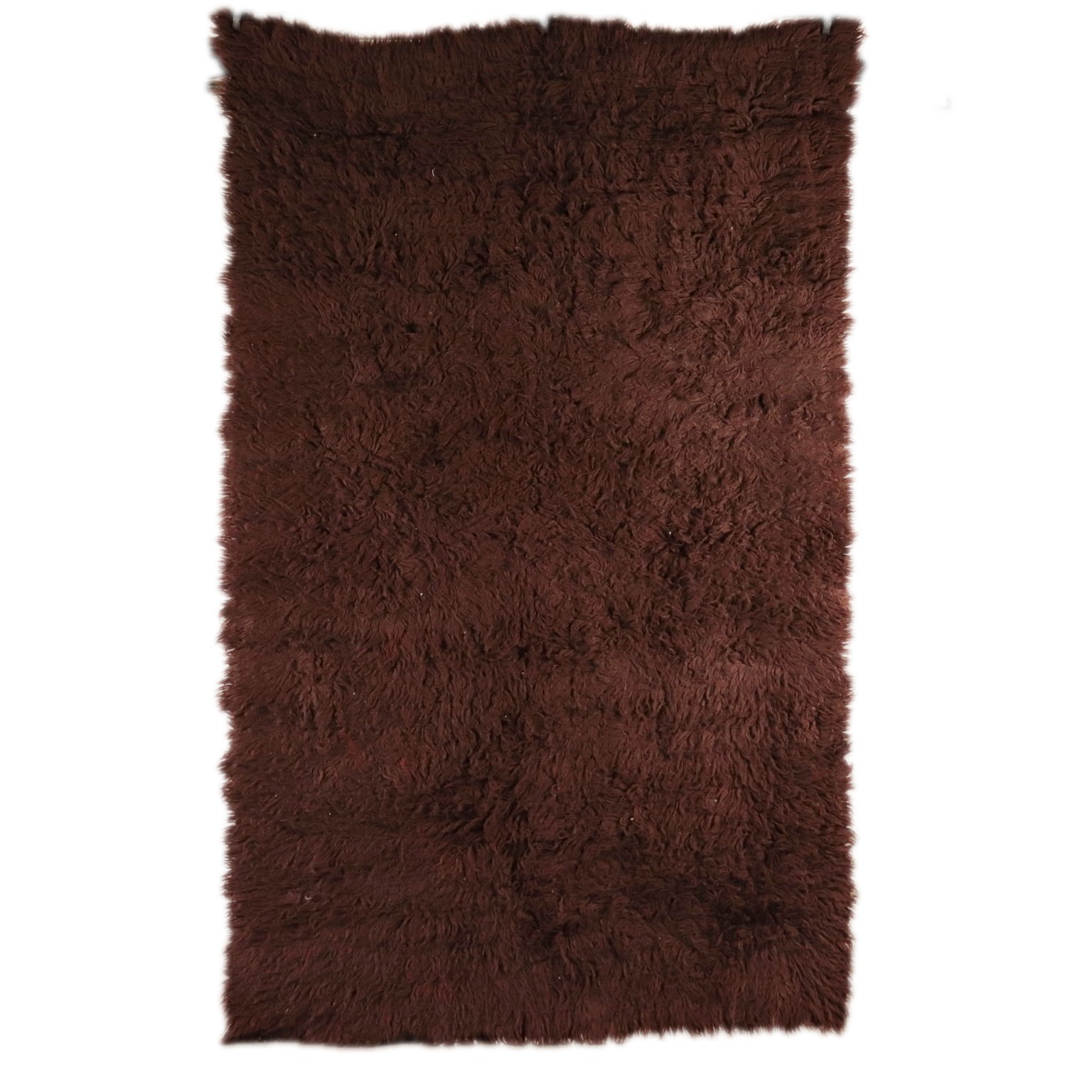 Vintage Shaggy Long-haired Rug 125.9 x 78.7 in Milan Italy 1970s