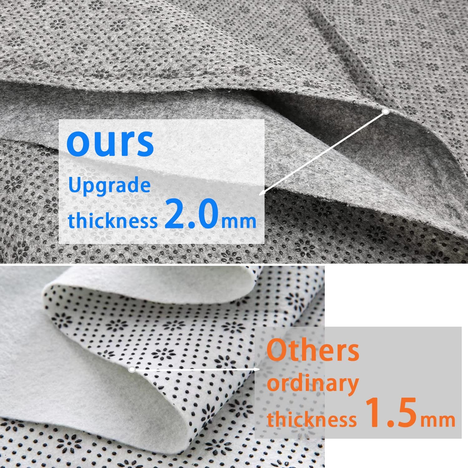 Nonslip Tufting Cloth Thick Backing Fabric 2mm Thick more Wearresistant & Tearr