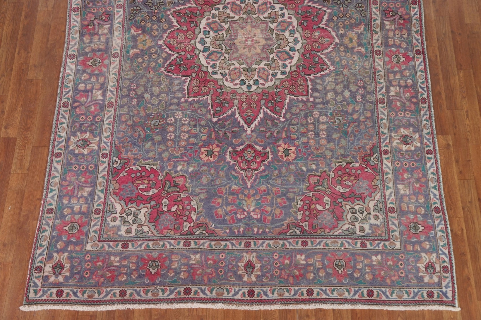 Vintage Traditional Floral Living Room Handmade Wool Rug 7×10