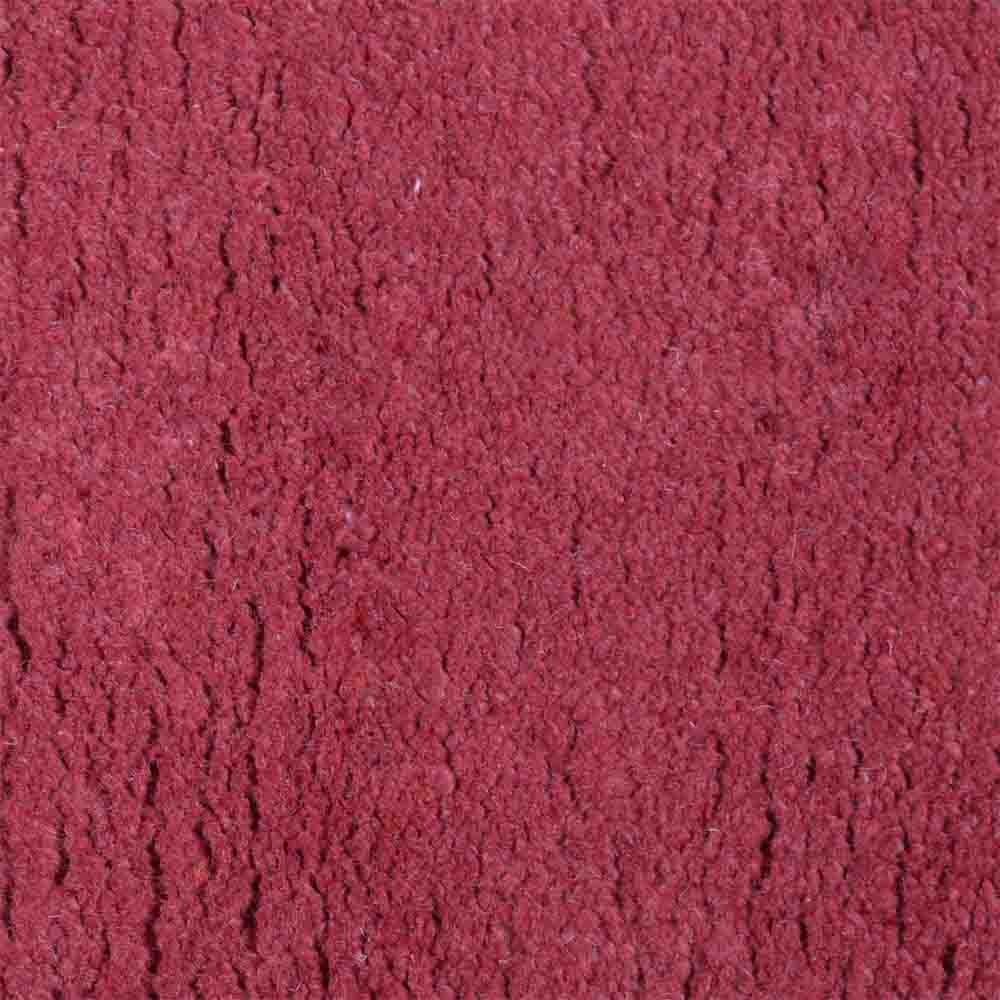 Eco-Friendly Hand Knotted Tibbati Wool Area Rug Solid Rust BBH Home BBT00111