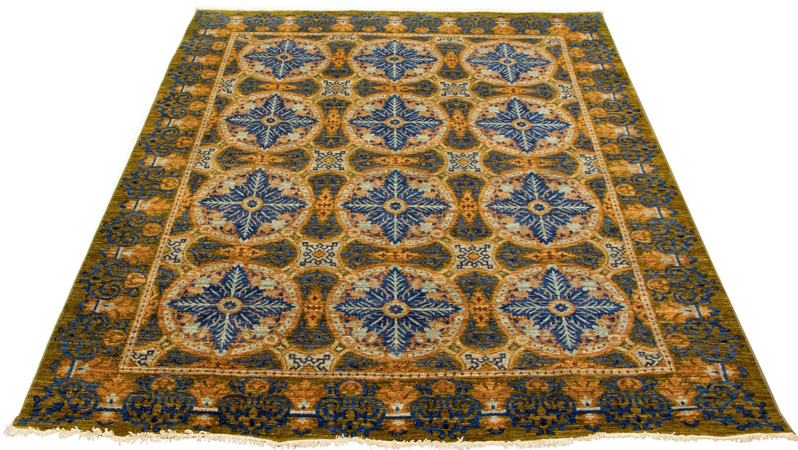 Traditional Hand-knotted Carpet 8’2″ x 10’0″ Wool Oriental Area Rug