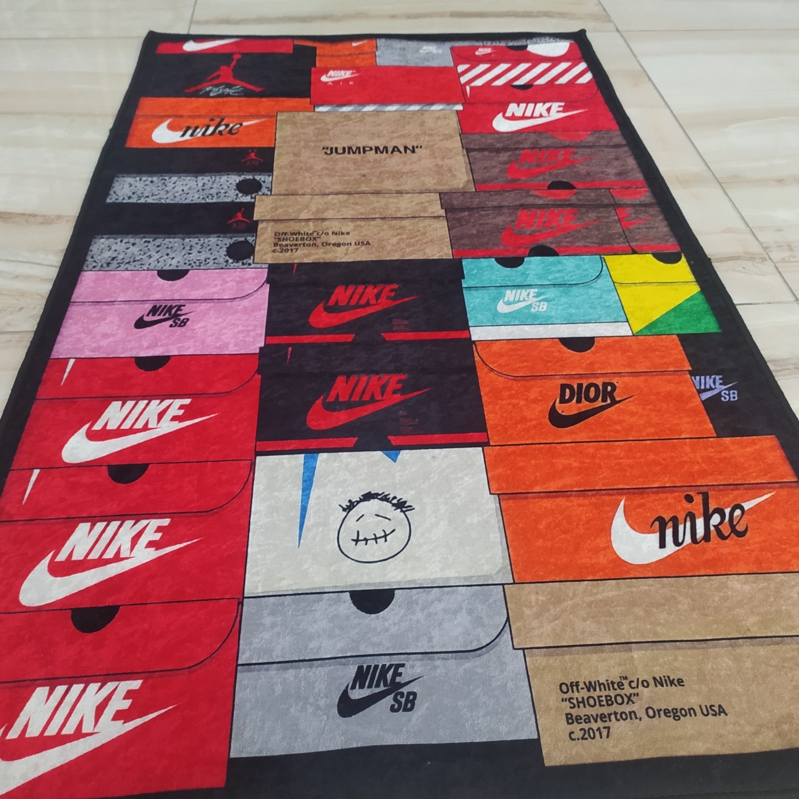 Sneaker Box Rug, Shoe Box Themed Hypebeast Sneaker, Shoes Box Carpet, Sneakers