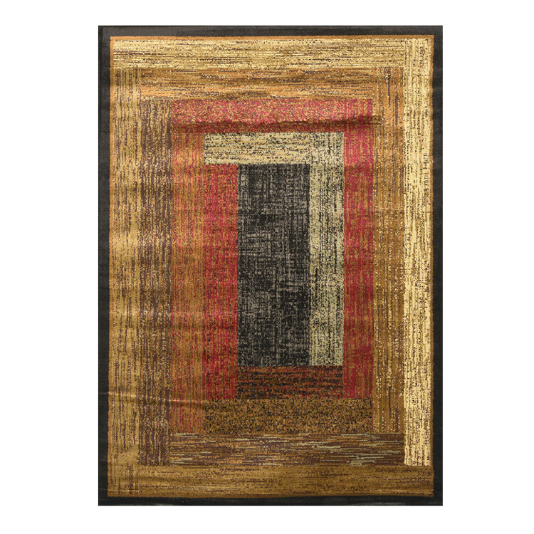 MODERN ORIENTAL BLACK CARPET 6X8 MEDIUM PERSIEN AREA RUG – ACTUAL 5′ 2″ x 7′ 2″