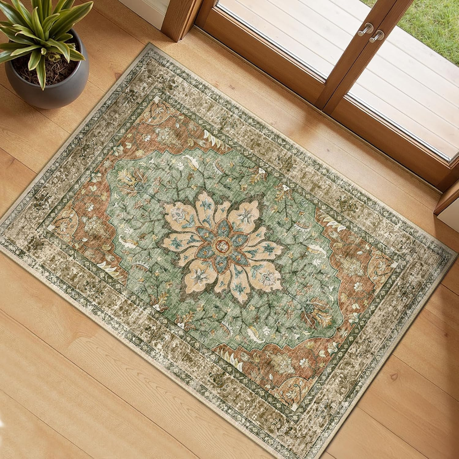 Area Rugs 2’X3′ Kitchen Rugs Entry Rug Small Rugs for Entryway Kitchen Bathro…