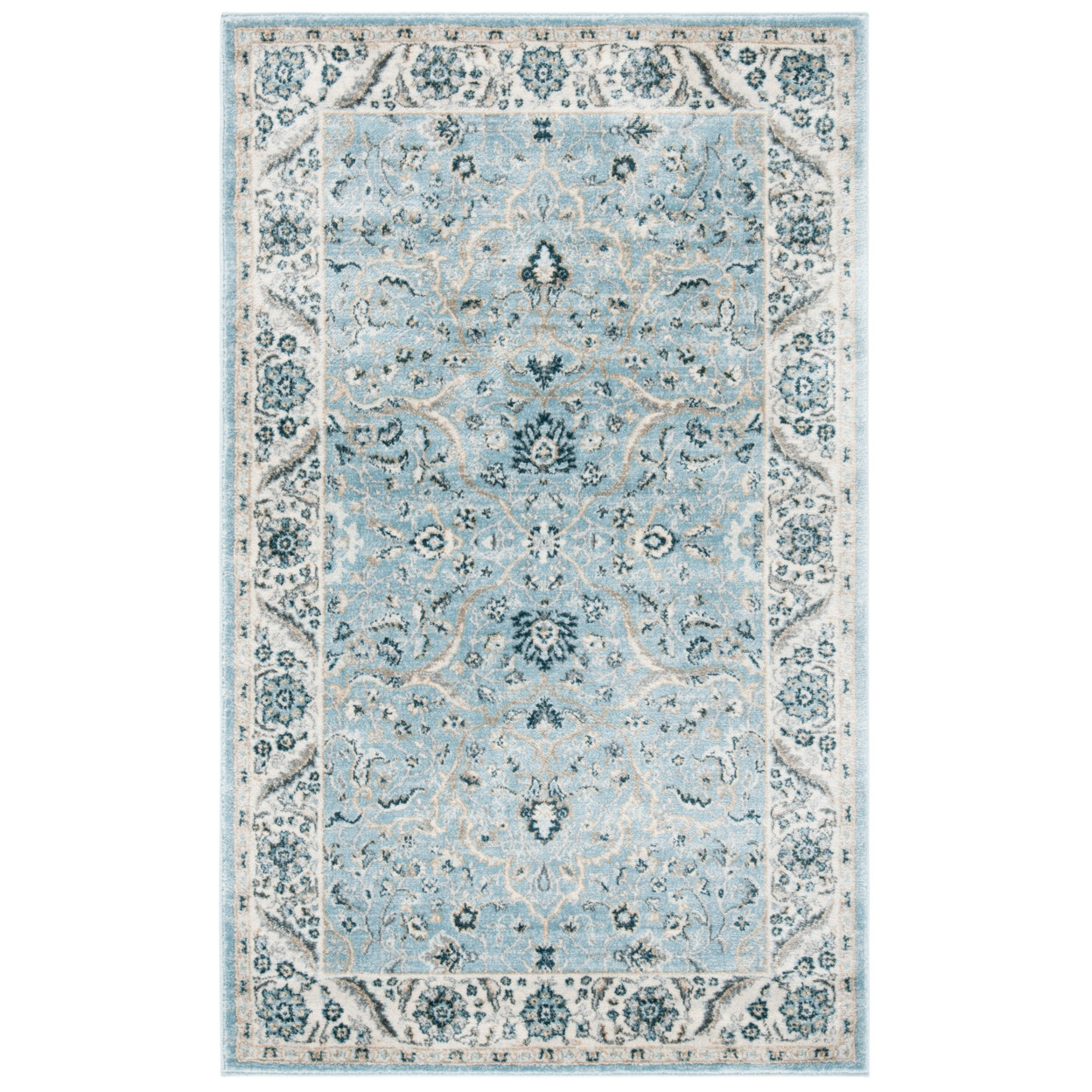 SAFAVIEH Isabella ISA912M Light Blue / Cream Rug