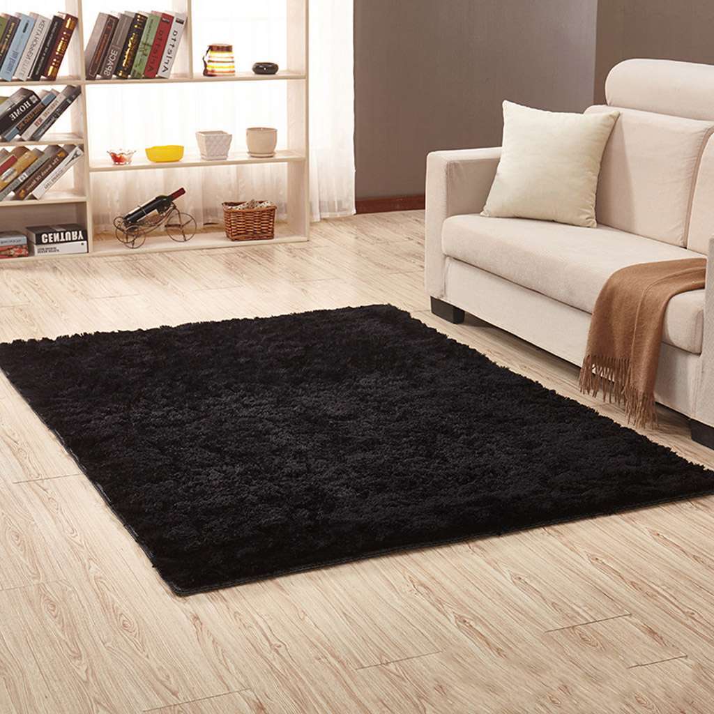 Soft Faux Fur Fluffy Shag Area Rug Long Pile Non-Skid Furry Carpet Bedroom Plush