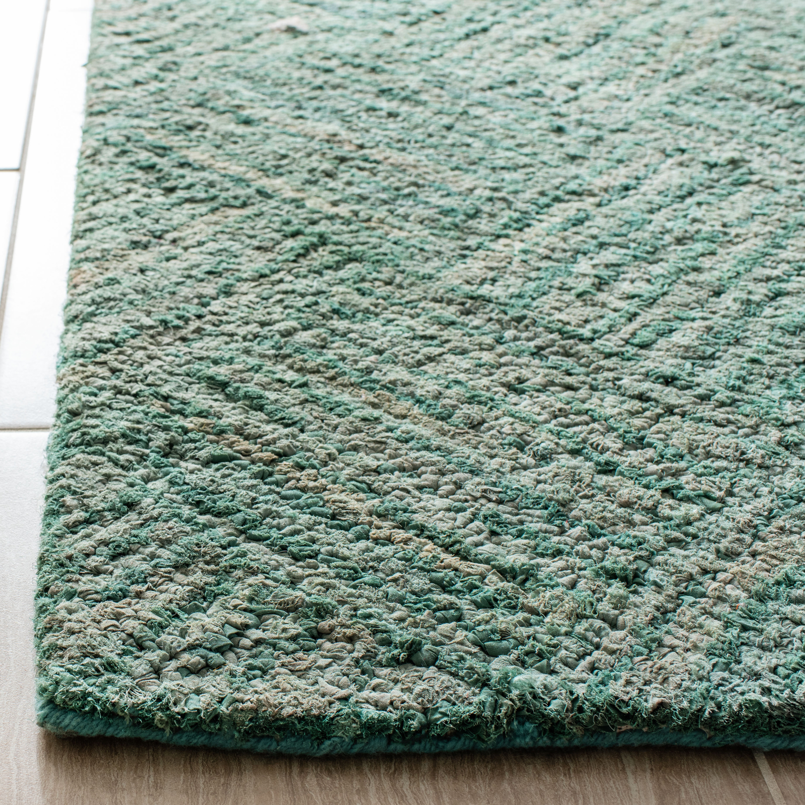 Safavieh Green / Multi Nantucket Cotton Area Rug – NAN316A