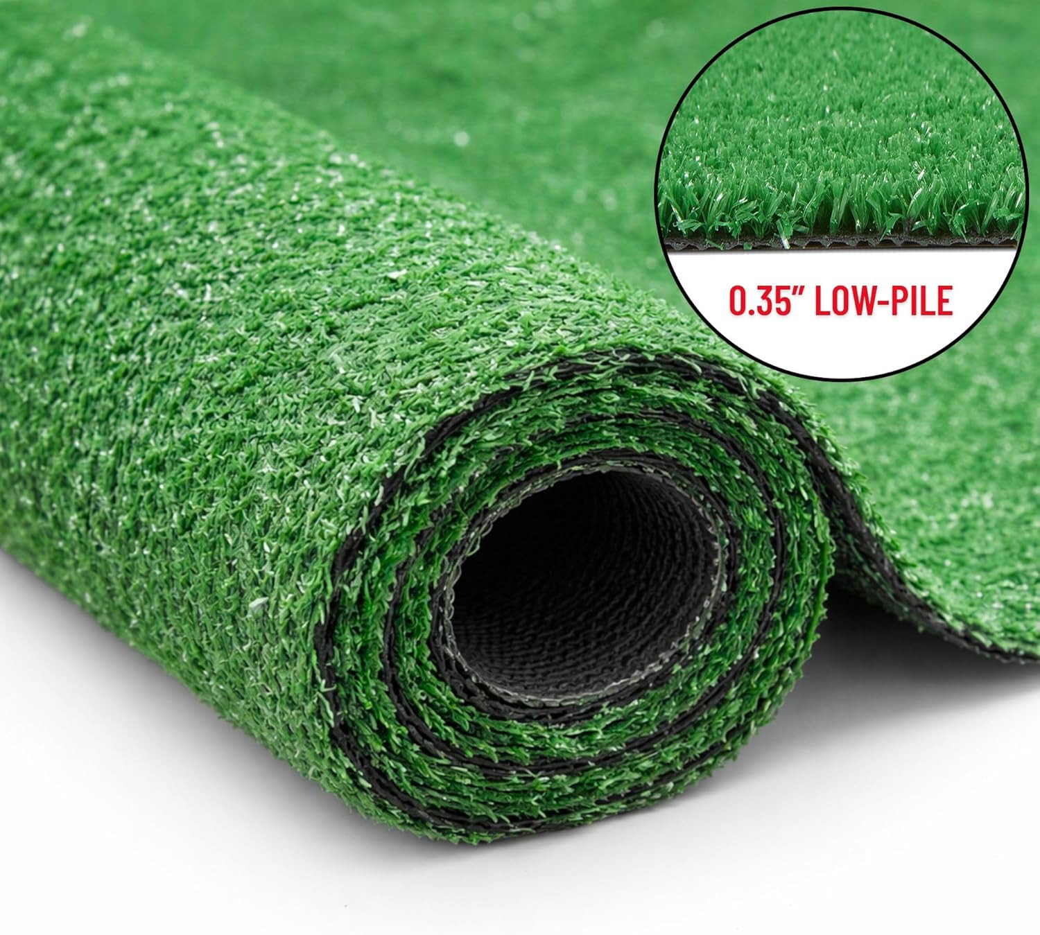 Ottomanson Artificial Grass Outdoor Runner Rug 2’7″ X 10′ – Waterproof Astro Tur