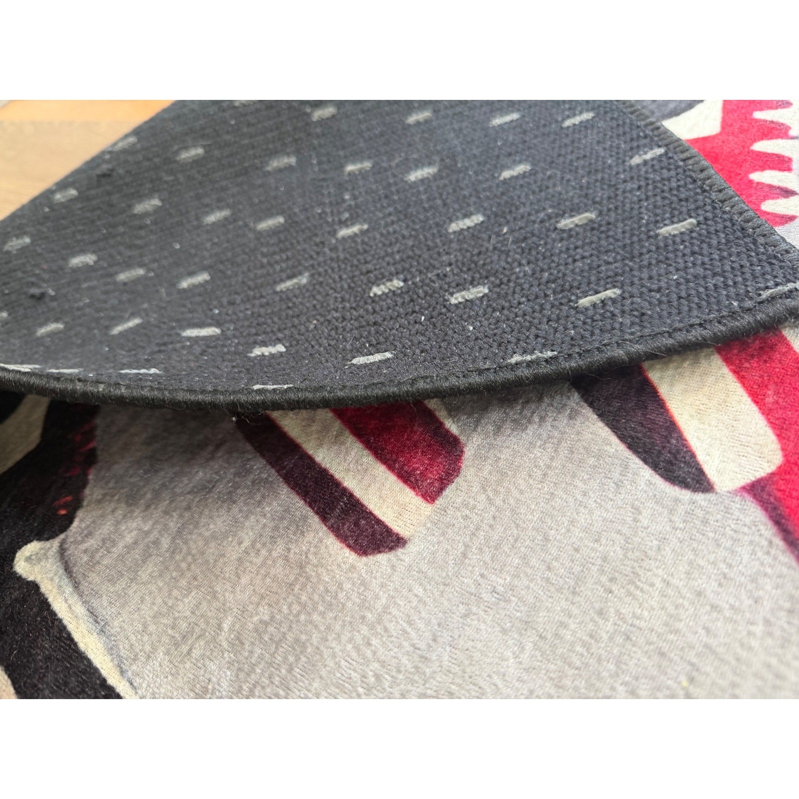 Air Jordan Jumpman Nike Sneaker Collage Area Rug Red Black White AJ1 47×69