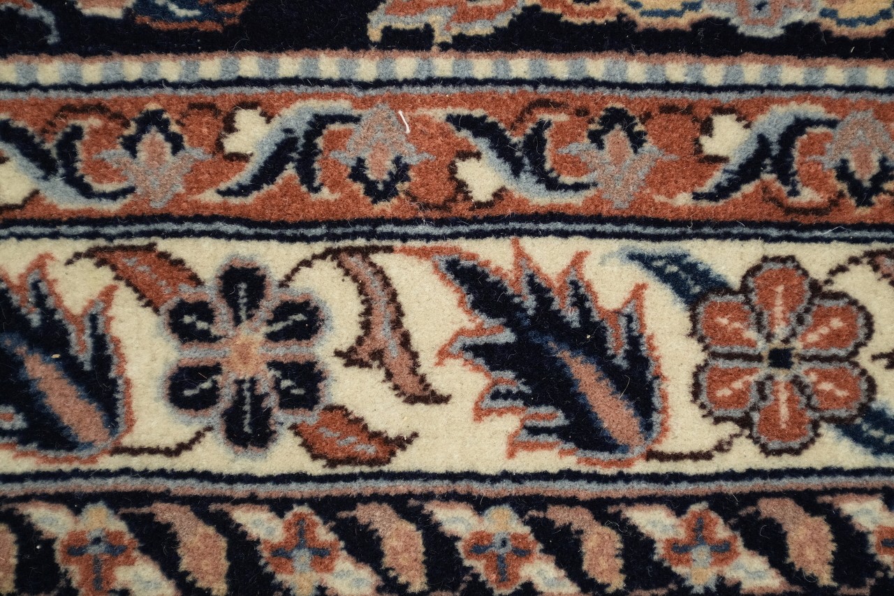 8×12 Traditional Hand-Knotted Wool Area Rug All-Over Tribal Oranges & Rust Tones