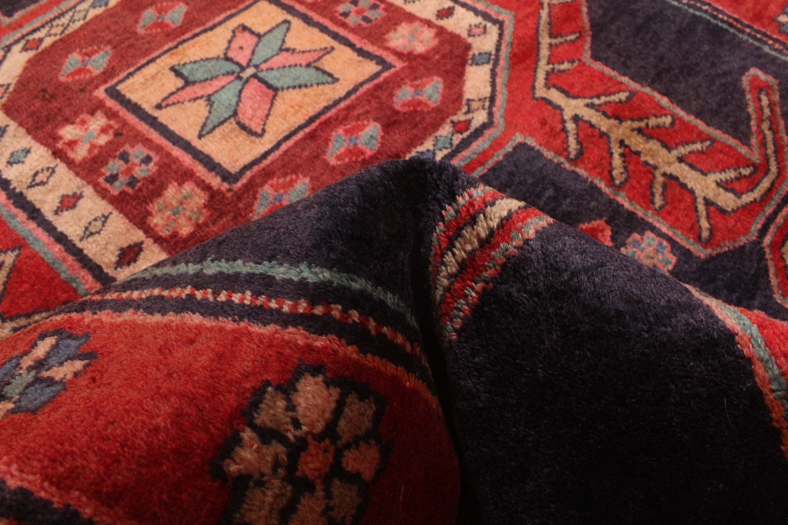Vintage Hand-knotted Runner Rug 4’2″ x 10’0″ Traditional Oriental Wool Carpet
