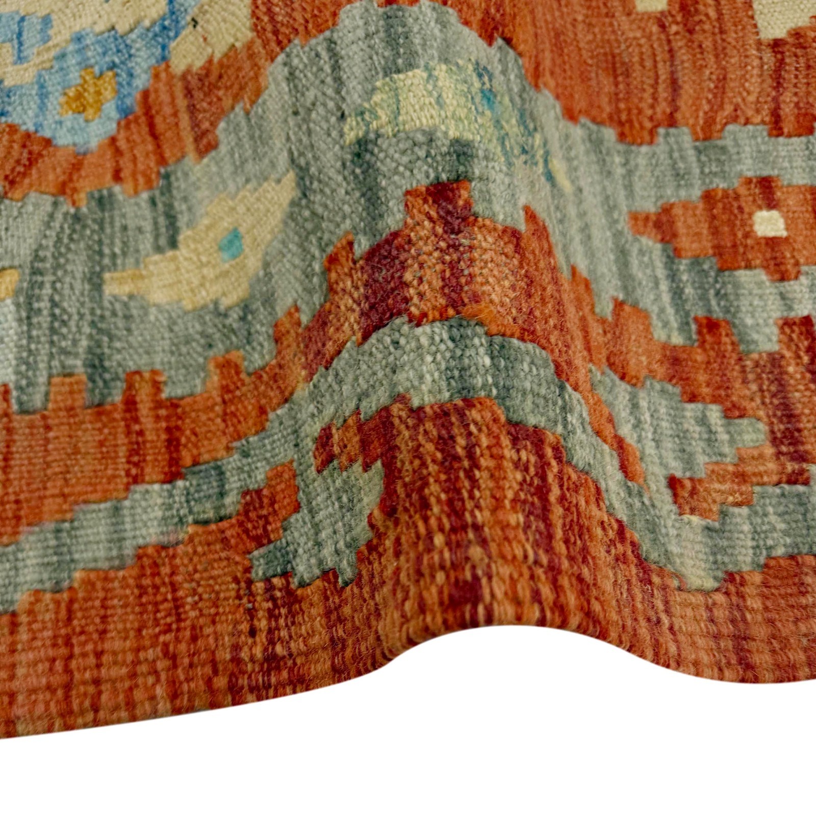 84x123cm Small Kilim Oriental Woolen Rug Handmade Flat Kilim Rug 2’9×4’Ft R37979
