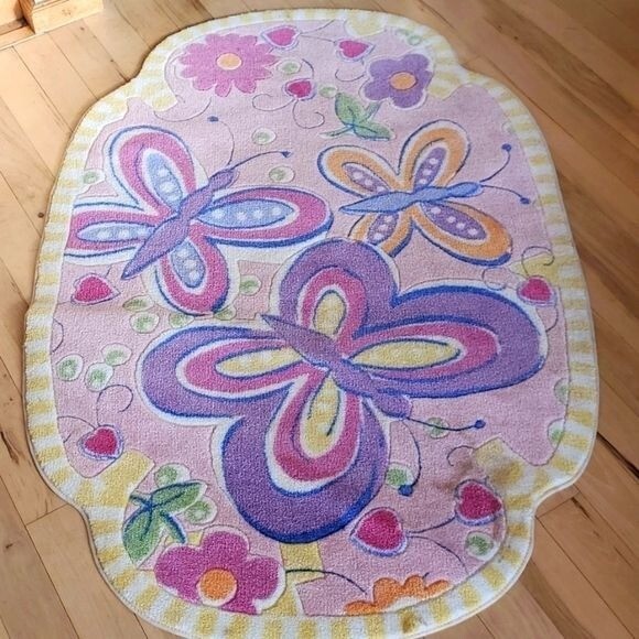 Nevitz Collection The Supreme Collection Glitter Butterfly 100% Nylon 39″x57″