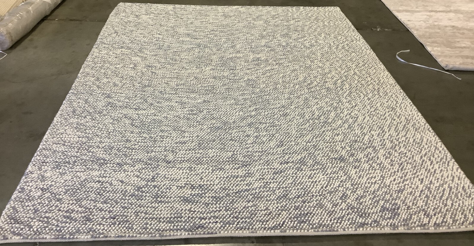 BLUE / IVORY 8′ X 10′ Flaw in Rug, Reduced Price 1172666325 NAT182M-8