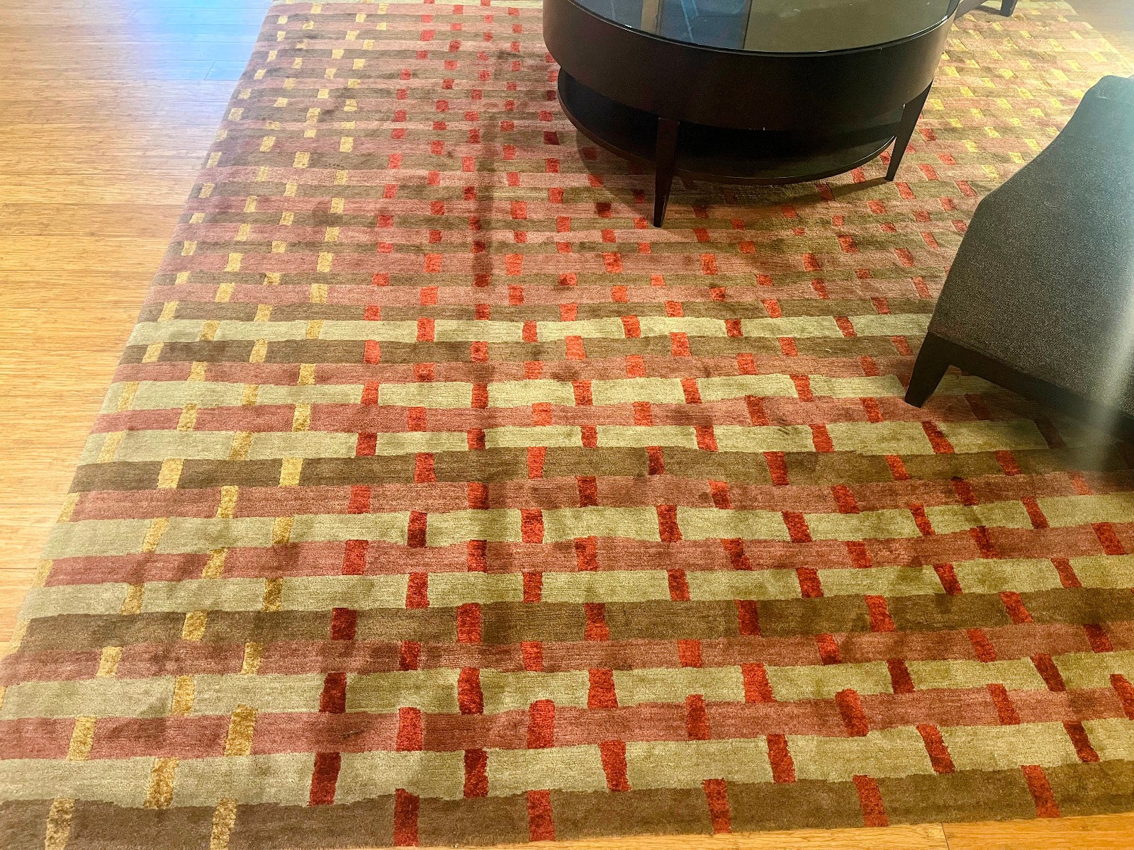 Tufenkian “Rag Weave Roseberry” Hand-Knotted Wool & Silk Rug