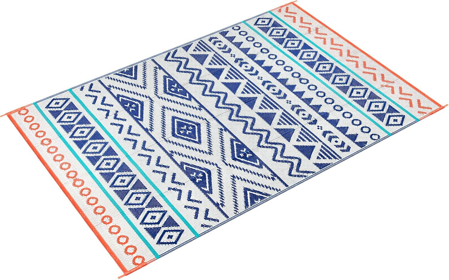 Outdoor Rugs Patio Camping Waterproof – 5X8 Plastic Straw Patio Rug Portable for