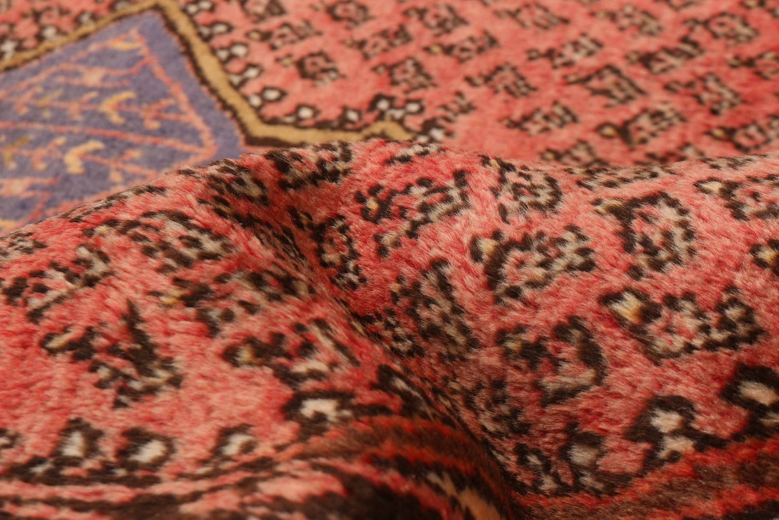 Vintage Hand-Knotted Area Rug 4’4″ x 6’8″ Traditional Oriental Wool Carpet