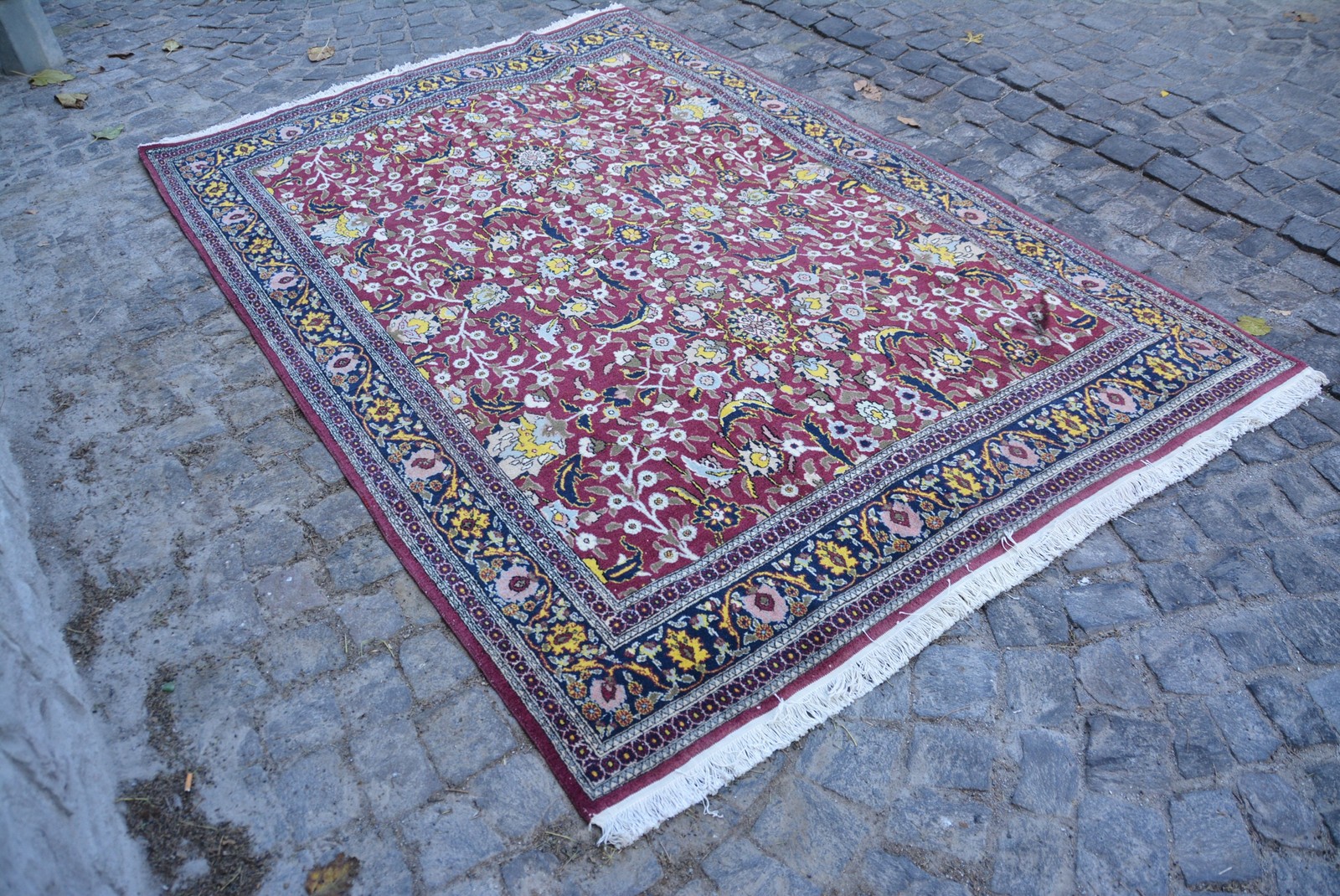 Rug, 6,3×9,3 ft Turkish Rug, Red Oriental Rug Wool
