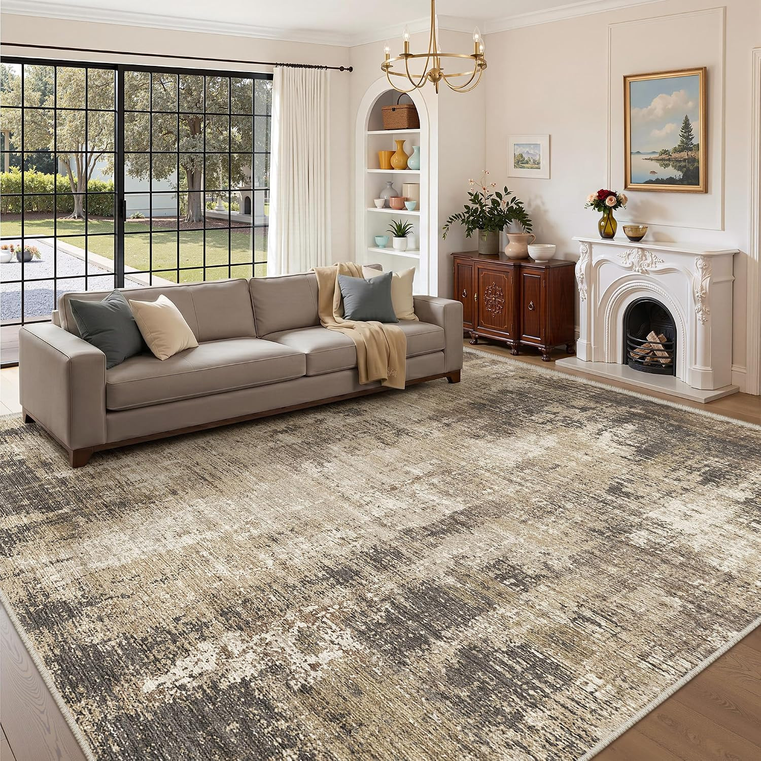 Washable Rugs 2X5 – Stain Resistant 2X5 Area Rugs for Living Room, Non Slip Back