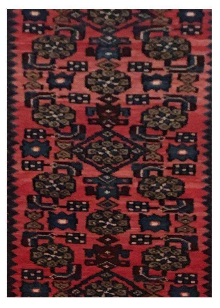 3×13′ Brownish Red Perssiaan Hammadan Rug 81884
