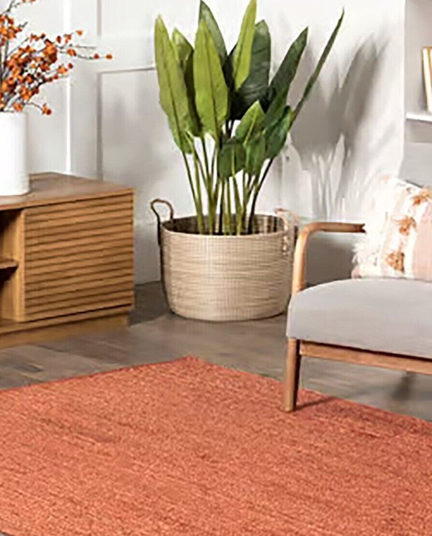 Rugs Carpet Jute Braided Modern Solid Bedroom Area Rug Rustic Look Carpet Mat