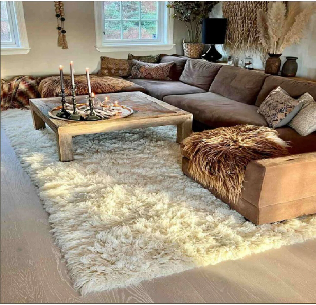 CLASSIC FLOKATI SHAG RUGS | LONG 3″ PILE | GREAT QUALITY | WOOL AREA RUGS