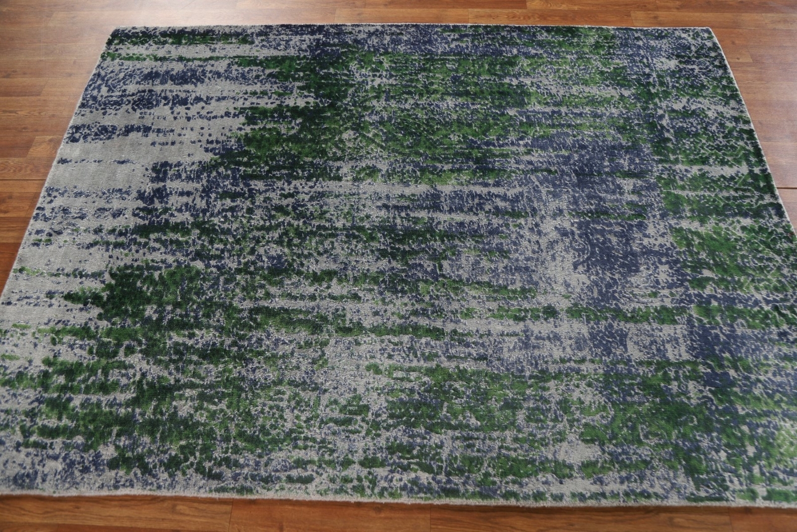 100% Silk Hand-knotted 5×7 Abstract Modern Area Rug