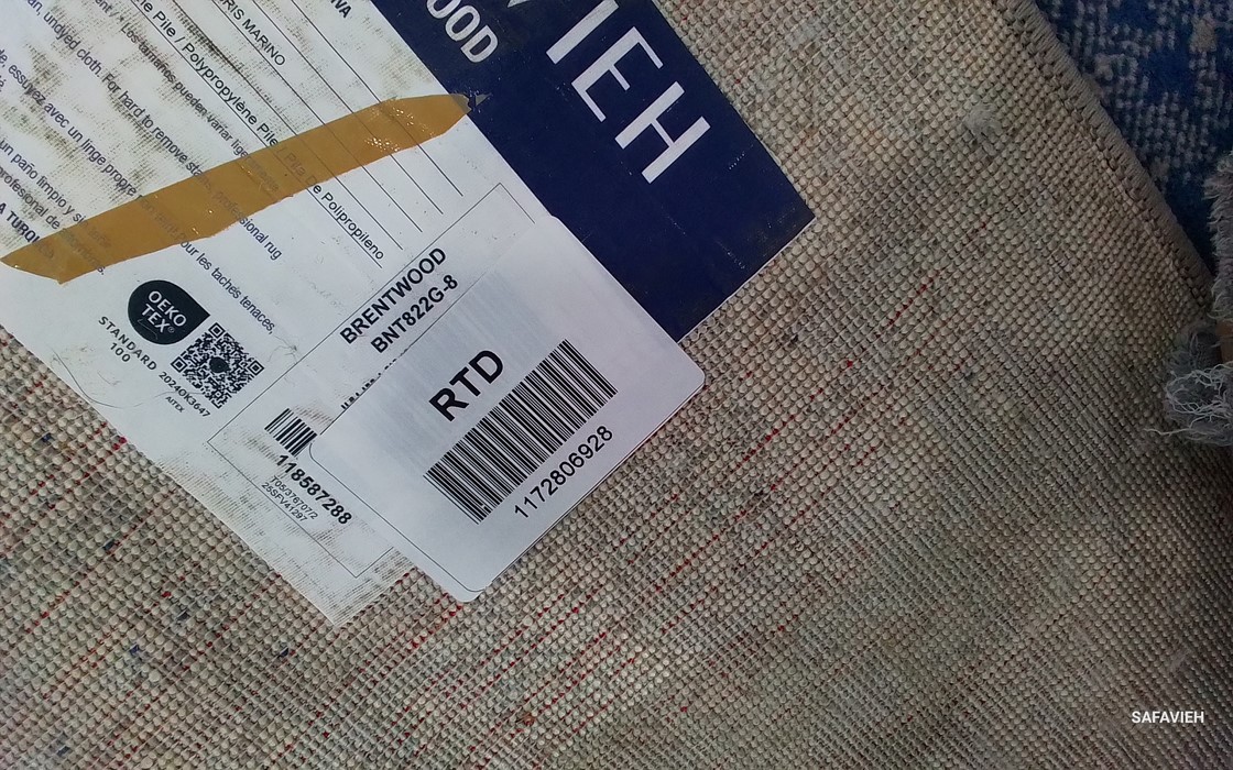 GREY / NAVY 8′-0″ x 10′-0″ Back Stain Rug, Reduced Price 1172806928 BNT822G-8