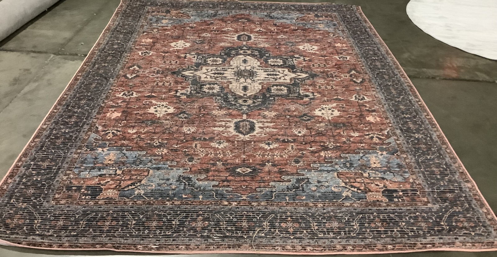 RED / NAVY 8′-0″ x 10′-0″ Flaw in Rug, Reduced Price 1172669680 SEP560Q-8