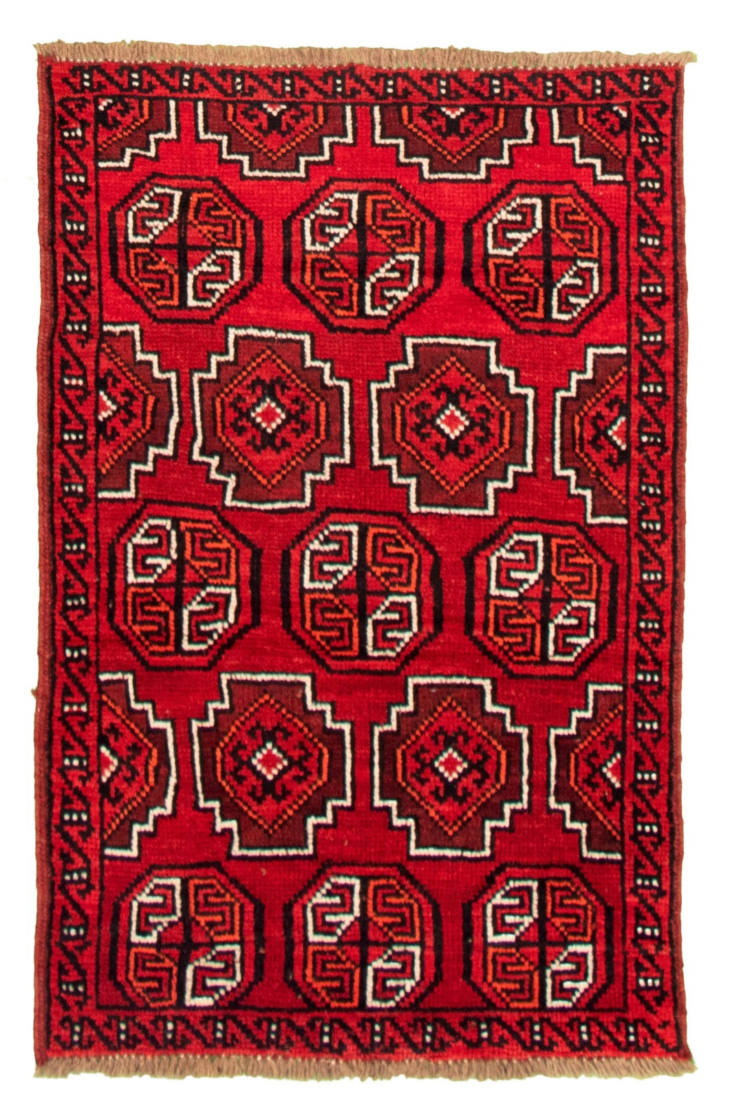 Traditional Vintage Hand-Knotted Oriental Carpet 3’4″ x 5’3″ Wool Area Rug