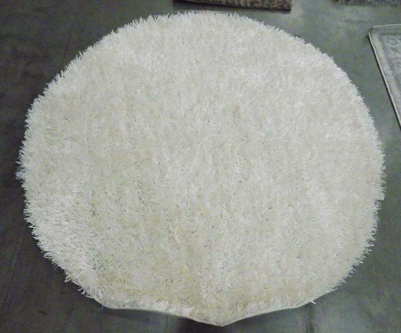 OFF WHITE 5′ X5′ Round Loose Threads Rug, Reduced Price 1172583455 SG531-1111-5R
