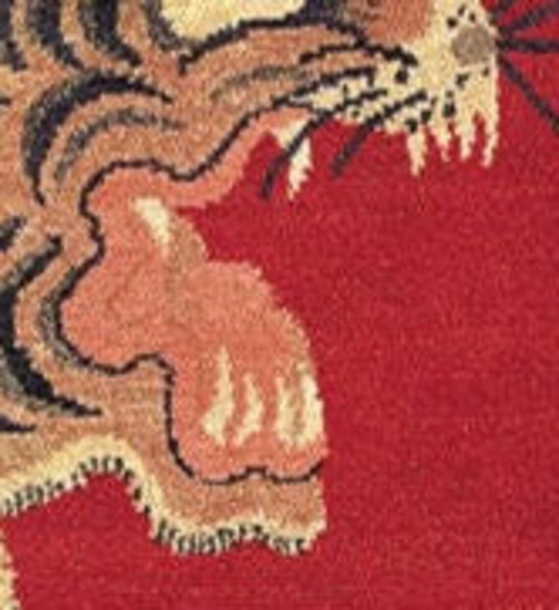 Hand Tufted Tibetan Tiger Rug Sher Khand Rug 100% Newzealand Woolen Area Carpets