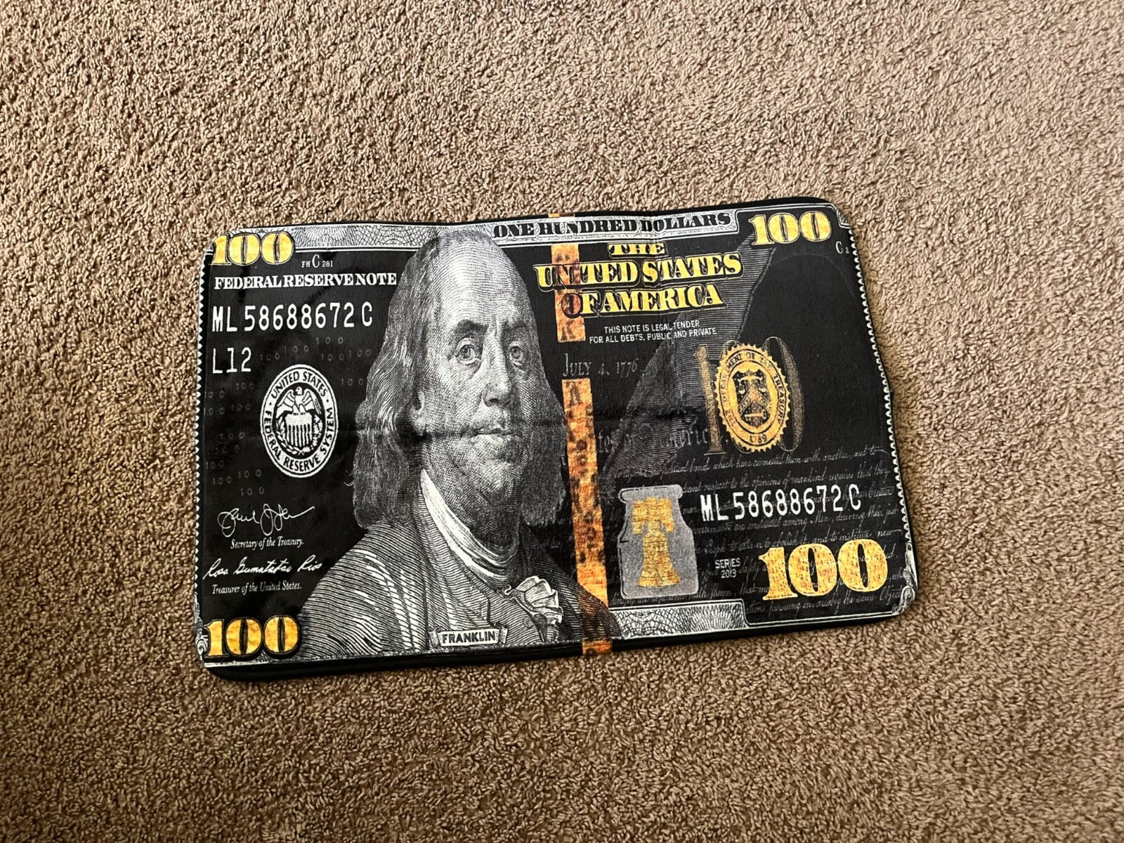 Benjamin Frank (100 $ SIgn) Decorative Home Rug
