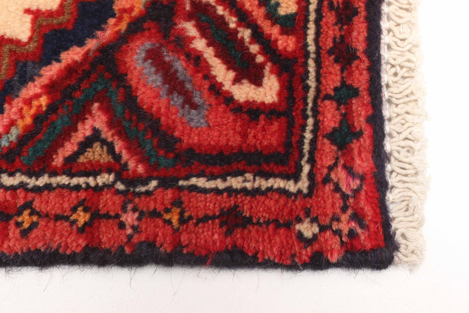 Vintage Hand-knotted Runner Rug 1’9″ x 9’6″ Traditional Oriental Wool Carpet